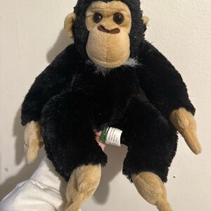 Plush Black and Tan Stuffed Monkey chimpanzee Toy